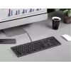 Teclado con cable A4Tech FX60H USB QWERTY – Full-Size 100%, retroiluminado blanco, gris, hub USB