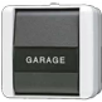 JUNG Interruptor de tecla 806NAW WG800 IP44 con campo de rotulación. Uni.Aus-Wechs 806NAW (806NAW)