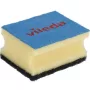 Esponja VILEDA rectangular de fibra, lavado a mano, amarillo/negro/azul, pack de 3