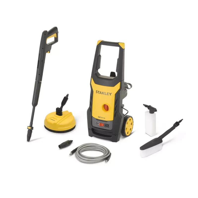 STANLEY SXPW14PE hidrolimpiadora con limpiador de terrazas (1400 W, 110 bar, 390 l/h) | Stanley 1400 W | 110 bar | 390 l/h