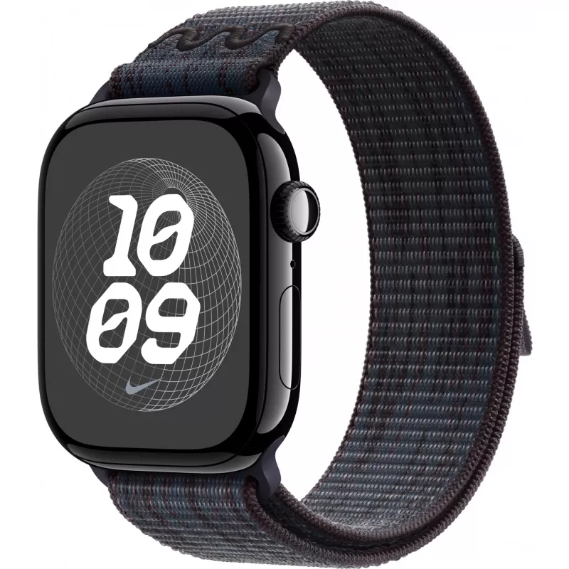 Correa Apple 46mm negro/azul Nike Sport Loop smartwatch