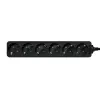 Regleta de enchufes LogiLink LPS238B 1,5 m 6 tomas AC interiores negra