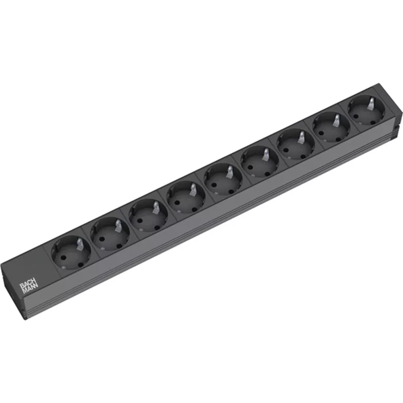 Regleta de alimentación 9x Schuko Bachmann 9x Schuko 2m