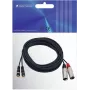 Cable de audio Omnitronic 3022522E 6 m 2 x XLR (3 pines) 2 x RCA negro (3022522E)