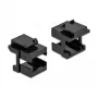 Tapa Keystone DeLOCK 86806 negra para acoplador de fibra óptica 10 uds.