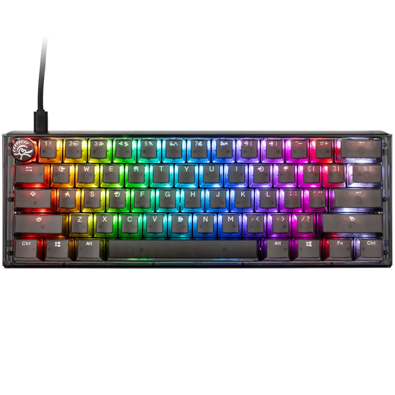 Teclado Ducky One 3 Aura Mini Gaming USB QWERTY US International negro
