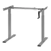 Escritorio de altura ajustable manualmente MACLEAN MC-790NG — carga máx. 60 kg, altura máx. 120 cm