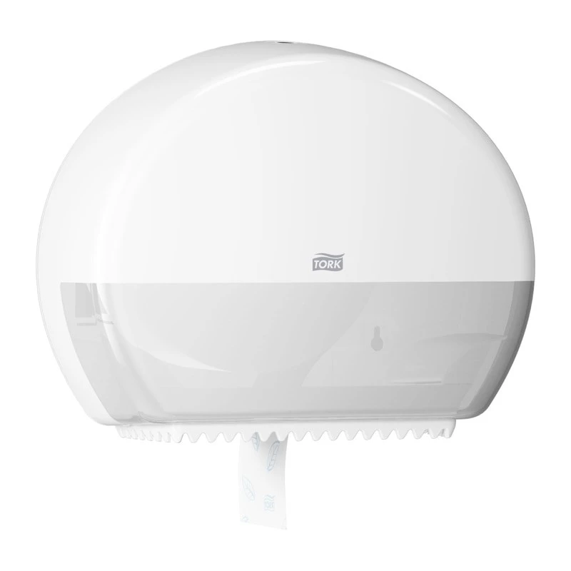 Dispensador de toallas de papel Tork Mini Jumbo Roll 132×345×275 mm, blanco, MPN 555000
