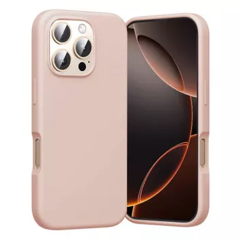Funda MagSafe Vention KUHP0-40 para iPhone 16 Pro Max, rosa, compatible con MagSafe, bordes amortiguadores