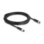 Cable DeLOCK M8 de 4 polos codificado A conector macho a conector hembra PUR TPU 3 m