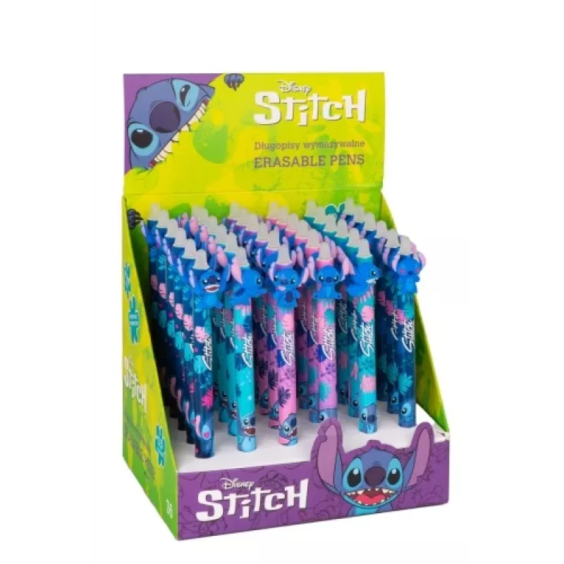 Bolígrafo retráctil borrable Cool Pack Disney Stitch 54908PTR, tinta gel, punta retráctil