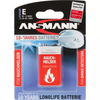 Pila desechable Ansmann 9V Litio