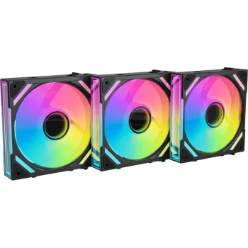 Ventilador de caja ALPENFÖHN Wing Boost 4 120mm ARGB PWM - pack de 3 negro