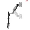 Soporte de monitor de escritorio MACLEAN MC-775 para pantallas de 32 pulgadas (81,3 cm), VESA 75x75–100x100, hasta 8 kg, gris