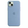 Funda de silicona con MagSafe para Apple iPhone 15 Plus - Azul invernal