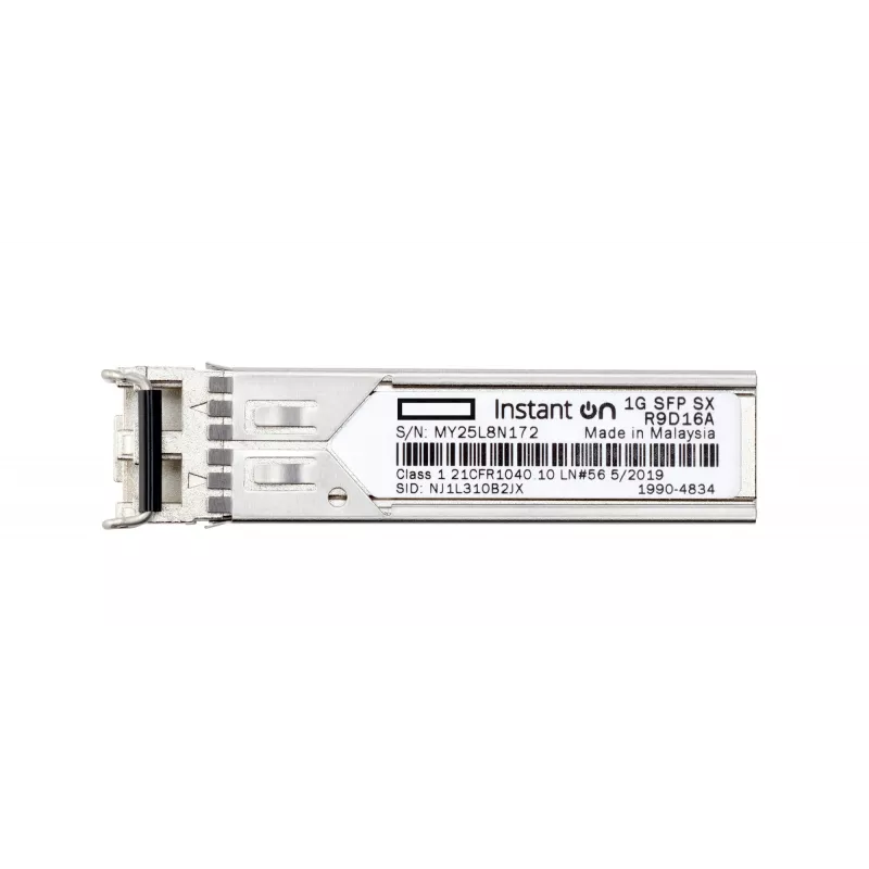 Transceptor HPE Networking Instant On 1G SFP LC SX para conexiones de hasta 500 metros (R9D16A)