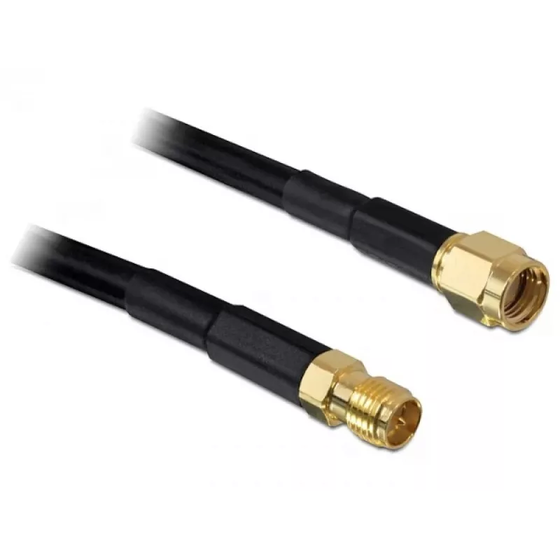 Cable coaxial DeLOCK 2m RP-SMA CFD200 Negro