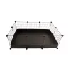 Jaula modular C&C 3x2 110x75 cm cobayas, erizos, negra