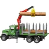 Transporte de madera BRUDER MACK Granite con 3 troncos