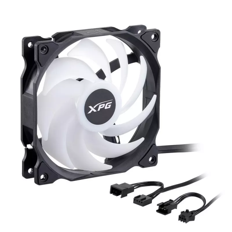 XPG VENTO 120 ARGB PWM (pack de 3) negro, ventilador, 12 cm, 300 rpm, 1850 rpm, negro
