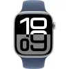 Apple Watch Series 10 GPS 46mm Caja de aluminio plata con Denim