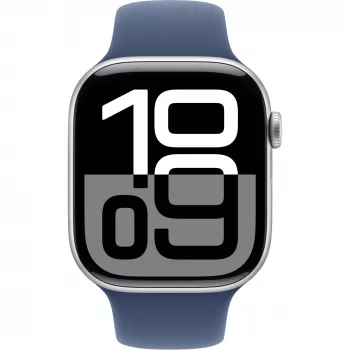 Apple Watch Series 10 GPS 46mm Caja de aluminio plata con Denim