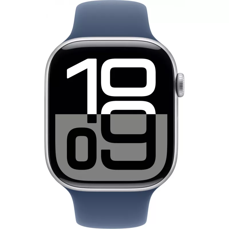 Apple Watch Series 10 GPS 46mm Caja de aluminio plata con Denim