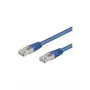 Cable de red CAT 5e Wentronic Goobay, F/UTP, azul, 30 m - mezcla de cobre CCA (50864)