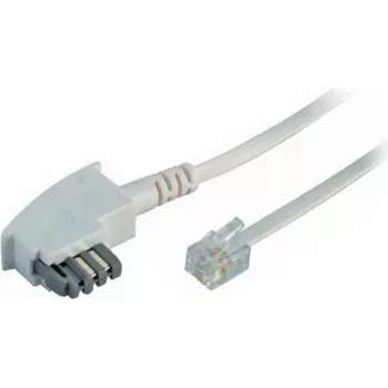Cable de teléfono ShiverPeaks 70120W TAE (N) a conector macho Western (RJ), conexión de línea individual