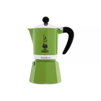 Bialetti Rainbow cafetera moka negra, verde