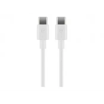 Cable USB Goobay 66317 1 m 2.0 USB C blanco (66317)