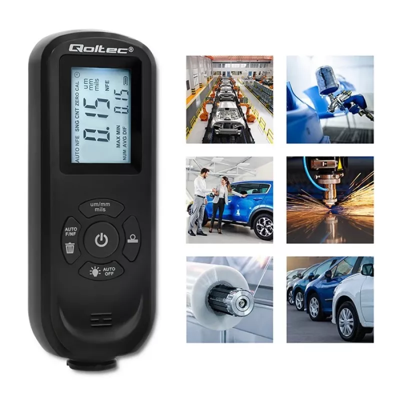 Medidor de espesor de capas QOLTEC 50646 LCD 0–2000 µm
