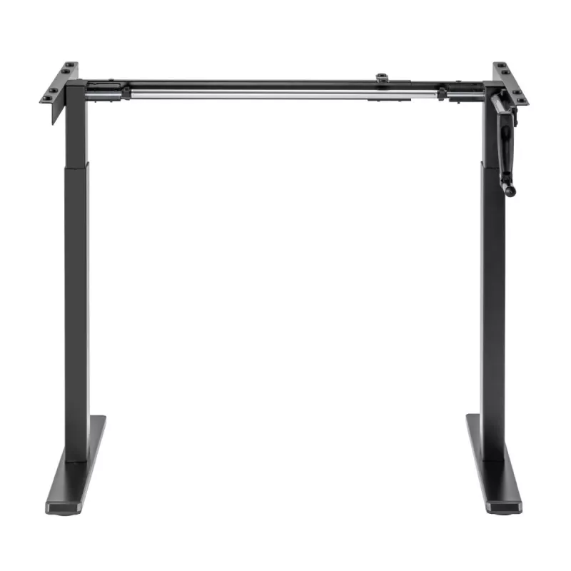 Escritorio Maclean, regulación manual de altura, sin tablero, para trabajar de pie y sentado, máx. 60 kg, altura máx. 120 cm, MC-790NB