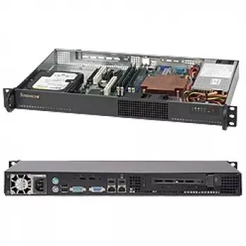 Supermicro - SuperChassis 510-203B (negro) - montaje en rack 1U - micro ATX 200 W negro