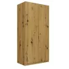 Armario ropero Top E Shop SD-90 ART KPL — marco color roble, 7 estantes, 2 puertas