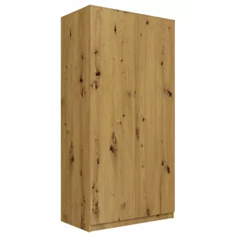 Armario ropero Top E Shop SD-90 ART KPL — marco color roble, 7 estantes, 2 puertas