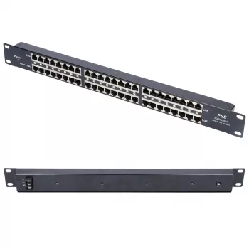 Inyector PoE Extralink 24 puertos 24x 100Mb/s RJ45, rack