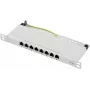 Renkforce RF-4996630 panel de parcheo de 8 puertos 254 mm (10) CAT 6a 0,5 U gris (RF-4996630)