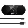 Cargador inalámbrico 2 en 1 20W con pantalla LED digital Baseus para auriculares negro
