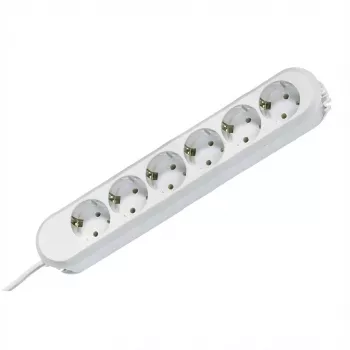 Regleta de alimentación Bachmann SMART 6x Schuko H05VV-F 3G 1,50mm² 16A/3680W 5 m