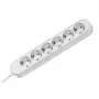 Bachmann SMART 381.252K regleta de enchufes, 6x Schuko, 5 m, con interruptor, blanca