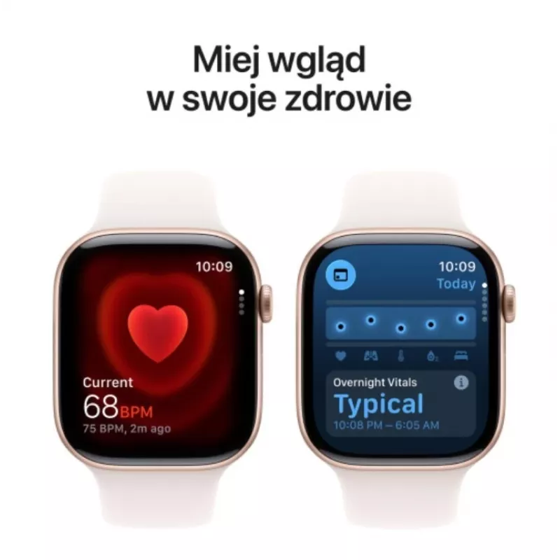 Apple Watch Series 11 GPS 46mm Caja de aluminio oro rosa con correa deportiva Light Blush S/M