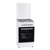 Cocina eléctrica de gas MPM MPM-56-KGM-04, 4 quemadores, 56 cm, horno eléctrico, negra