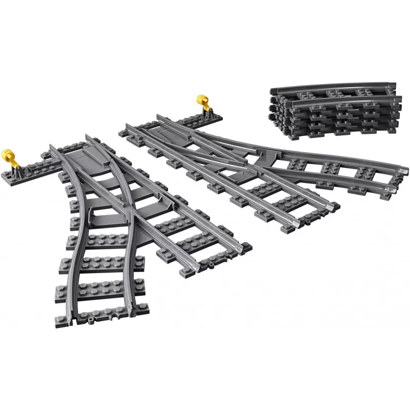 Set de construcción LEGO City 60238 – desvío de vías y accesorios para sets de juego