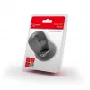 Ratón óptico inalámbrico Bluetooth GEMBIRD MUSWB2 — para diestros, 1600 DPI, 6 botones, negro/gris, pilas AAA