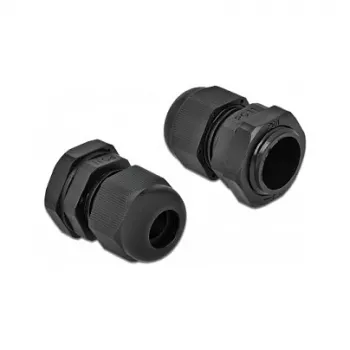 Prensaestopas DeLOCK 60196 negro plástico 10 uds.