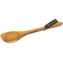 Cuchara de cocina Continenta 4922, madera de olivo, diseño angular