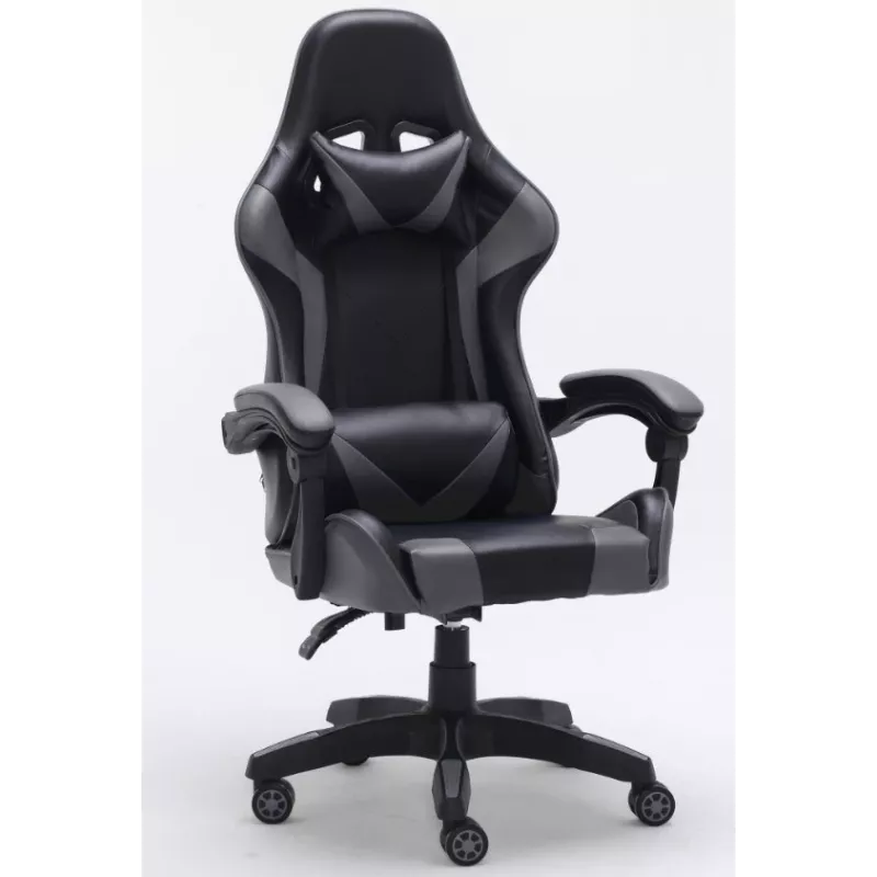 Silla de oficina/informática Topeshop FOTEL REMUS gris, asiento acolchado, respaldo acolchado