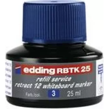 Tinta de recarga para rotulador Edding RBTK 25, 25 ml tinta azul, recambio para rotuladores Edding