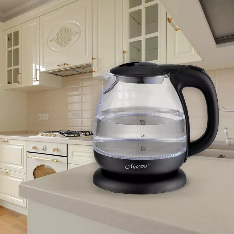Hervidor de agua MAESTRO MR-055 1 L 1100 W (MR-055-BLACK) Negro